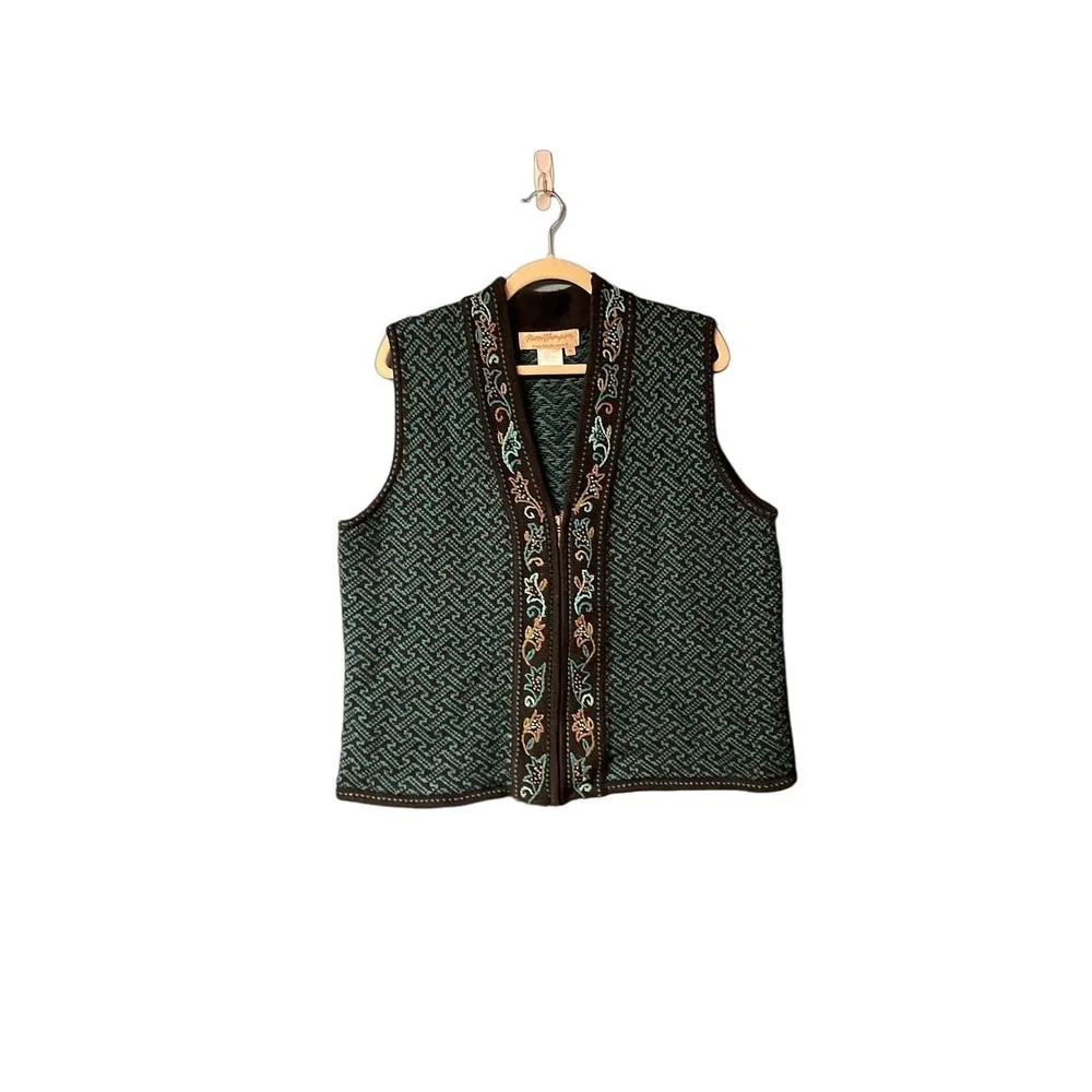 Vintage Norm Thompson Nordic Sweater Vest Size XL